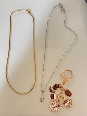 Necklace/ Chain & Keychain Bundle
